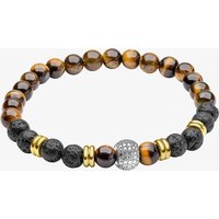 Fred Bennett Smaller Fit Tigers Eye Lava Stone Bracelet B5622