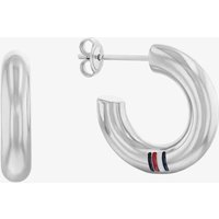 Tommy Hilfiger Ladies Silver Circles Hoop Earrings 2780948
