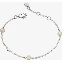 Little Star Girls Anja Silver Pearl Star Bracelet LSB0038