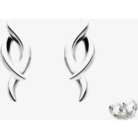 Kit Heath Entwine Twine Rhodium Plated Stud Earrings 40223RP - Sterling Silver / Rhodium Plated