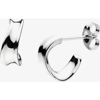 Kit Heath Serenity Semi Hoop Stud Earrings 41183RP – Exclusive - Sterling Silver / Rhodium Plated