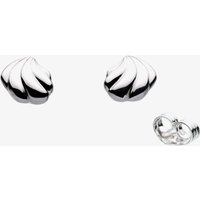 Kit Heath Océane Shell Echo Rhodium Plated Petite Rounded Stud - Sterling Silver / Rhodium Plated