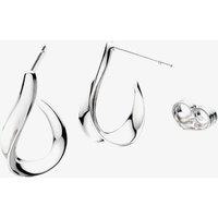 Kit Heath Serenity Grande Semi Stud Drop Earrings 61182RP – - Sterling Silver / Rhodium Plated