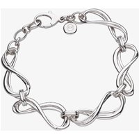 Kit Heath Sterling Silver Infinity Grande Link Bracelet 71164RP – Bold - Rhodium Plated / Sterling Silver