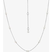 Kit Heath Revival Astoria Pearl Station Necklace 90430FP – Signature - Sterling Silver / Rhodium Plated / Freshwater Pearl