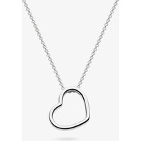 Kit Heath Love Silver Heart Outline Necklace 90533RP