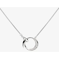 Kit Heath Bevel Cirque Link Pavé Necklace 9153CZ – Polished Quality | - Sterling Silver / Rhodium Plated