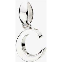 Kit Heath Signature Skript Lowercase c Charm Pendant 9197RPC – - Sterling Silver / Rhodium Plated