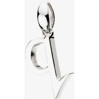 Kit Heath Signature Skript Lowercase q Charm Pendant 9197RPQ – Exclusive - Sterling Silver / Rhodium Plated