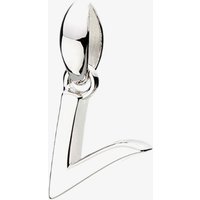 Kit Heath Signature Skript Lowercase v Charm Pendant 9197RPV – - Sterling Silver / Rhodium Plated