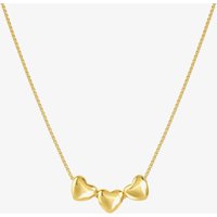 Nomination Armonica Gold Plated Three Small Heart Pendant Necklace 241305/006