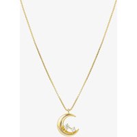 Nomination Dreams Beats Gold Tone Moon Pendant Necklace 242602/024