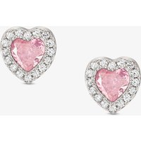 Nomination All My Love Sterling Silver Pink Heart Stud Earrings 240304/002