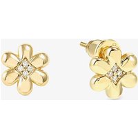 Nomination Petit Sparkle Gold Plated Flower & Zirconia Stud Earrings
