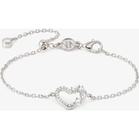 Nomination Shine Me Up Silver Multi Cut Cubic Zirconia Open Heart Bracelet 241901/003