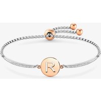 Nomination Milleluci Rose Gold Plated Stainless Steel Letter R Bracelet