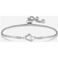 Nomination Milleluci Stainless Steel & Zirconia Double Heart Bracelet