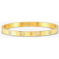 Nomination Pretty Bangles Gold Plated Cubic Zirconia Heart Medium Bangle 029512/006