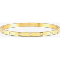 Nomination Pretty Bangles Gold Plated Square Set Cubic Zirconia Medium Bangle 029514/012