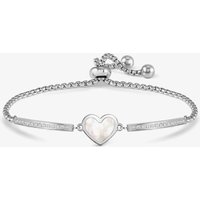 Nomination Milleluci Stainless Steel Mother of Pearl Heart Box Chain Bracelet 028031/068