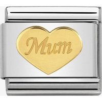 Nomination CLASSIC Gold Symbols Mum Heart Charm 030162/38