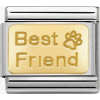 Nomination CLASSIC Gold Engraved Best Friend Paw Charm 030121/50