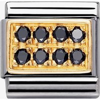 Nomination CLASSIC Gold Pavé Black Cubic Zirconia Charm 030314/10