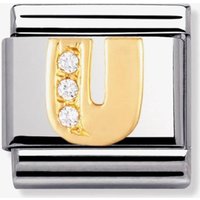 Nomination CLASSIC Gold Letters Cubic Zirconia U Charm 030301/21