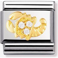 Nomination CLASSIC Gold Zodiac Cubic Zirconia Scorpio Charm 030302/08