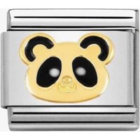 Nomination CLASSIC Gold Animals of Earth Panda Head Charm 030248/18