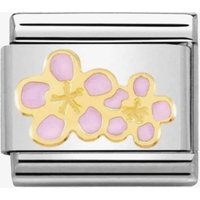 Nomination CLASSIC Gold Nature Peach Blossoms Charm 030278/16
