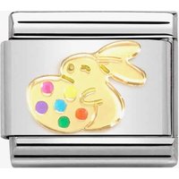 Nomination CLASSIC Composable Gold Easter Rabbit with Egg Charm 030272/76