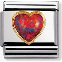 Nomination CLASSIC Gold Red Opal Heart Stones Charm 030501/08