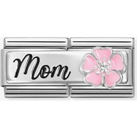 Nomination CLASSIC Double Link Pink Flower Mom Charm 330734/20