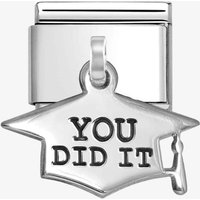 Nomination CLASSIC Stainless Steel & Silver You Did It Graduation Hat Pendant Charm 331811/10