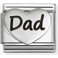 Nomination Composable Classic Dad Heart Charm 330114/24