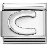 Nomination CLASSIC Composable Oxidised Silver Letter C Charm 330113/03