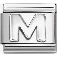 Nomination CLASSIC Composable Oxidised Silver Letter M Charm 330113/13
