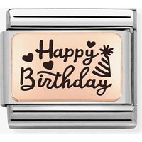 Nomination Composable CLASSIC Plates Happy Birthday Charm 430111/11