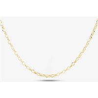 9ct Yellow Gold 16 Inch Oval Belcher Chain HOB080-16