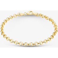 9ct Gold 7.5 inch Belcher Chain Bracelet HRB130-7.5