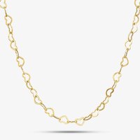 9ct Yellow Gold 16-18 Inch Open Heart Chain HMHC-500-9Y-EX/16-18