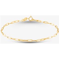 9ct Yellow Gold Paper Chain Bracelet 1.26.0201