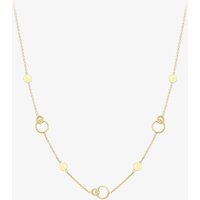 9ct Gold 17 Inch Interlocking Circle Disc Chain 111125127730
