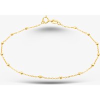 Gold Classic 9ct Yellow Gold Diamond Cut Ball Trace Bracelet 1.23.7901