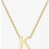 9ct Yellow Gold Mini Initial K Necklace 1.19.0160