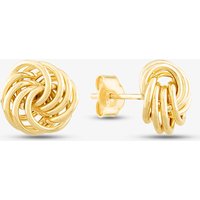 9ct Gold Mini Rose Wire Stud Earrings 1.55.2219