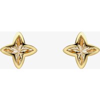 Gold Classic 9ct Yellow Gold Textured Flower Stud Earrings GE2540