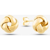 9ct Gold Small Knot Stud Earrings 1556259