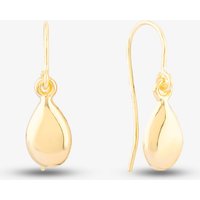 9ct Yellow Gold Teardrop Dropper Earrings GE2217